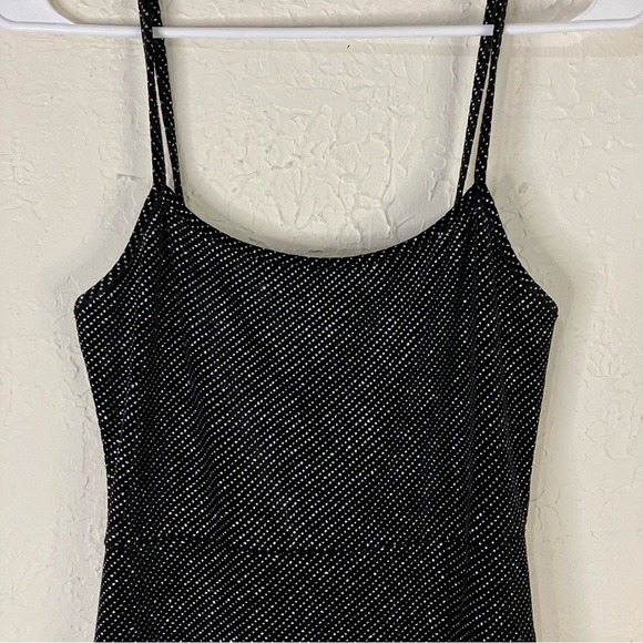 Superdown Kaitlyn Velvet Glitter Maxi Dress in Black - Picture 3 of 12